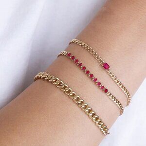 Zoe Chicco 14k Gold Medium Curb Chain Bracelet